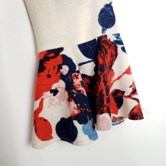 Anthropologie Maeve bell sleeve floral accent dress size large - Picture 6 of 9